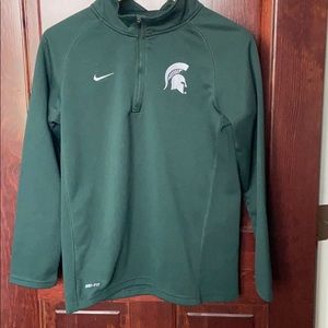 MSU quarter zip sweatshirt